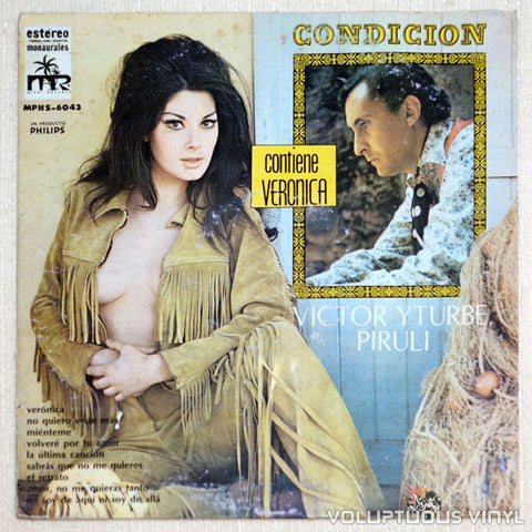 Victor Yturbe "Pirulí" Condicion Vinyl Record Front Cover Edwige Fenech