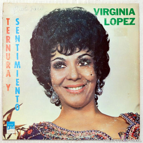 Virginia López ‎– Ternura Y Sentimiento vinyl record front cover