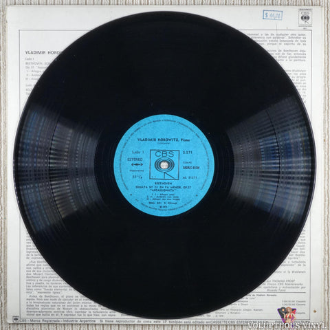 Vladimir Horowitz, Beethoven – Sonata Appassionata - Sonata Waldstein vinyl record
