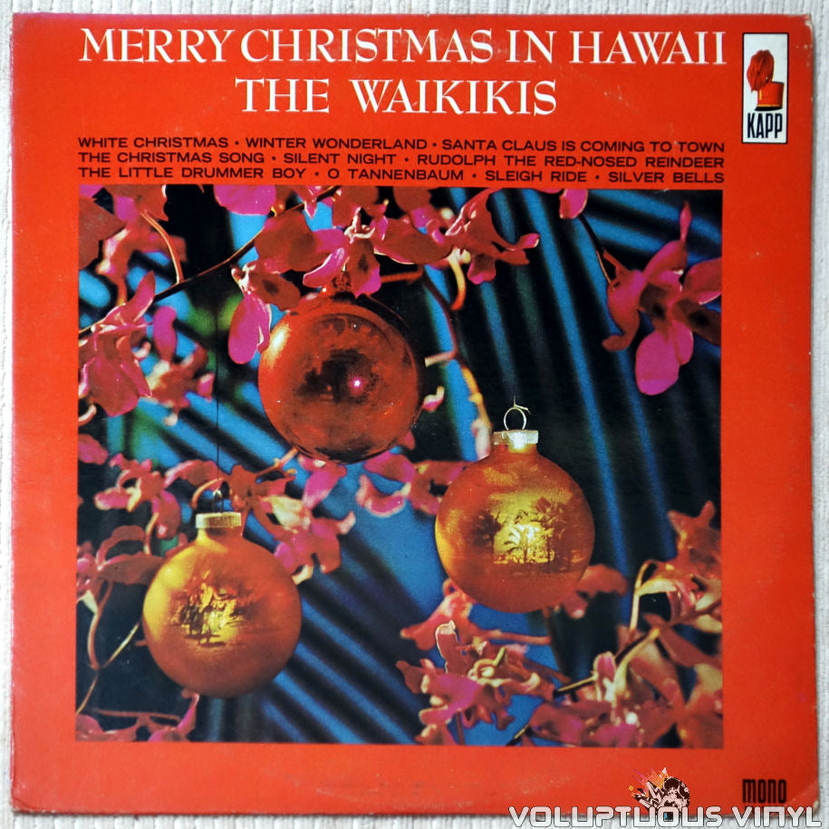 The Waikikis ‎– Merry Christmas In Hawaii vinyl record front cover