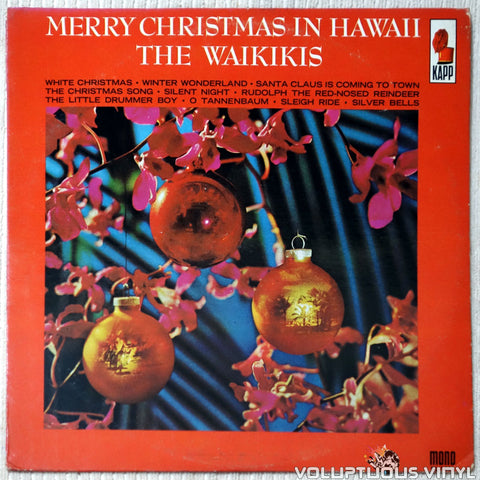 The Waikikis ‎– Merry Christmas In Hawaii vinyl record front cover