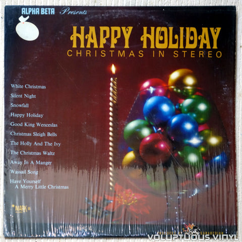 Wally Stott, His Orchestra and Chorus ‎– Happy Holiday: Christmas In Stereo vinyl record front cover