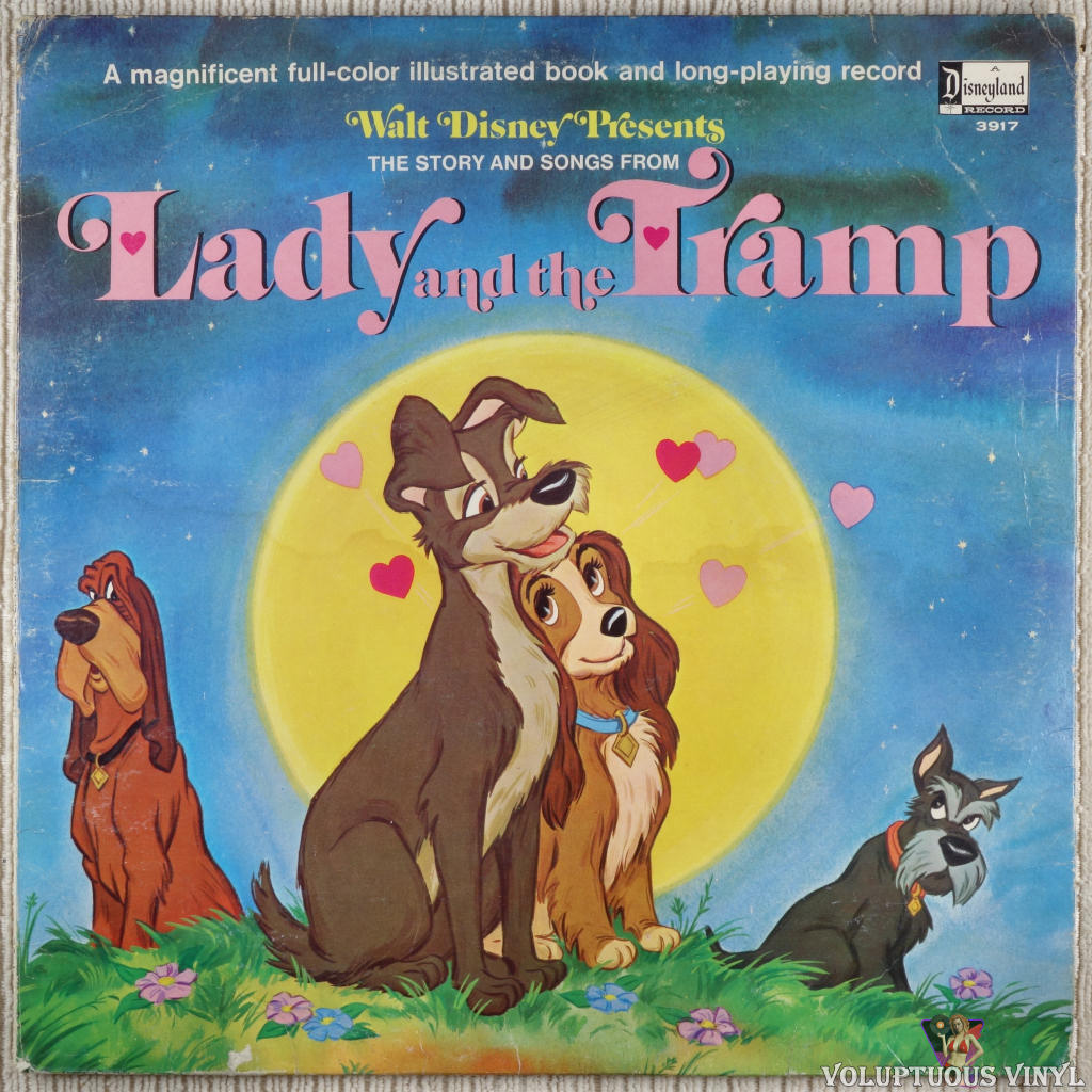 Unknown Artist ‎– Walt Disney Presents The Story And Songs From Lady And The Tramp vinyl record front cover