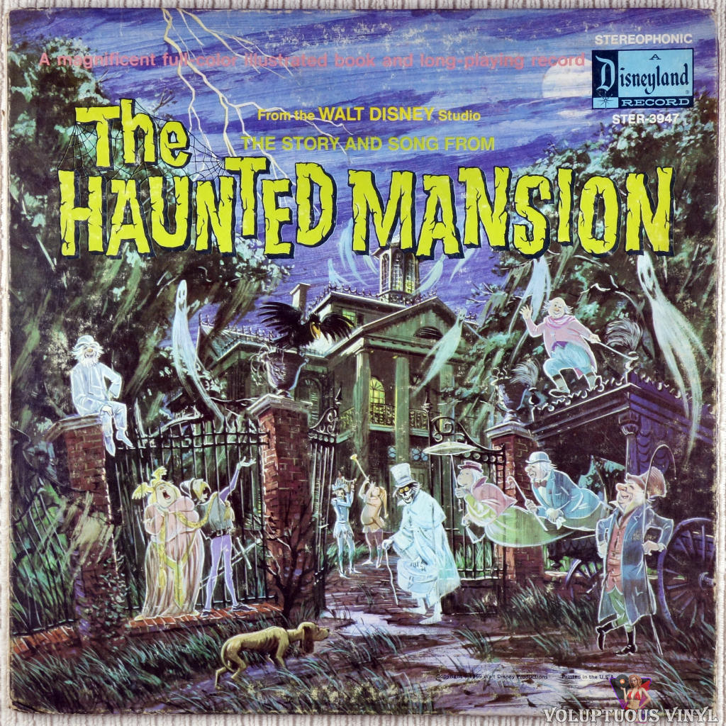 Walt Disney Studio ‎– The Story And Song From The Haunted Mansion vinyl record front cover