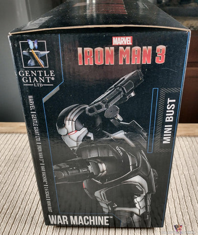 War Machine Iron Man III Gentle Giant Exclusive Guild Bust box side
