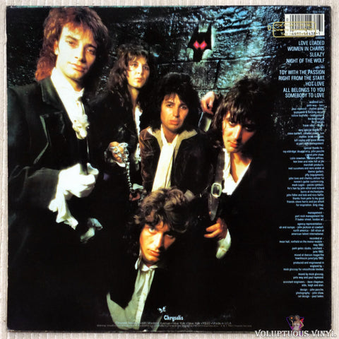 Waysted ‎– Vices vinyl record back cover