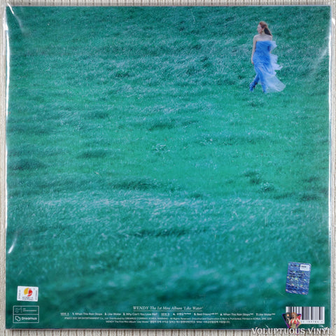 Wendy – Like Water vinyl record back cover