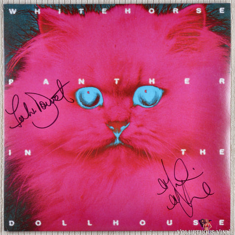 Whitehorse ‎– Panther In The Dollhouse (2017) Limited Edition Pink Vinyl, Autographed, Canadian Press