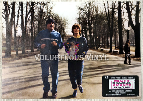 Wife On Vacation... Lover In Town - Spain Lobby Card - Edwige Fenech jogging