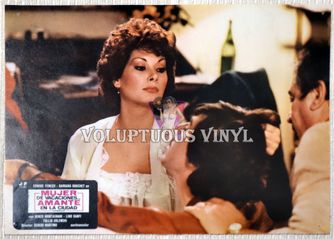 Wife On Vacation... Lover In Town - Spain Lobby Card - Edwige Fenech