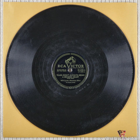 Wilf Carter – Tears Don't Always Mean A Broken Heart / Wha Hoppen? shellac Side A