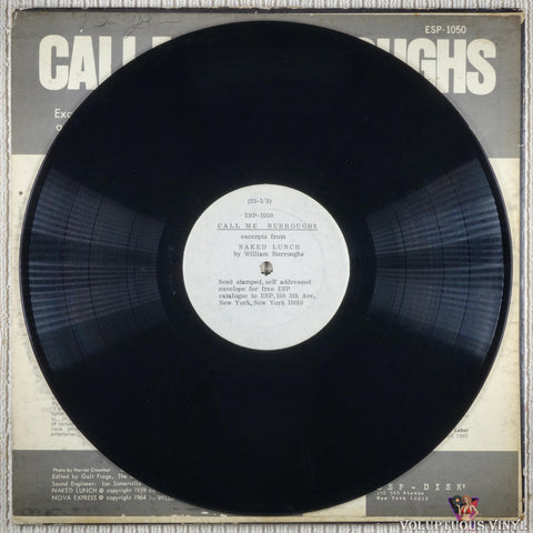 William Burroughs – Call Me Burroughs vinyl record 