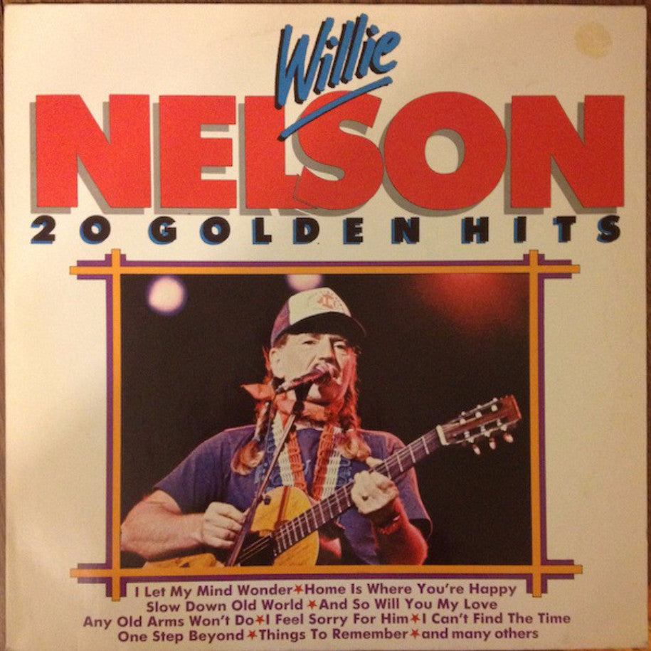 Willie Nelson ‎– 20 Golden Hits - Vinyl Record - Front Cover