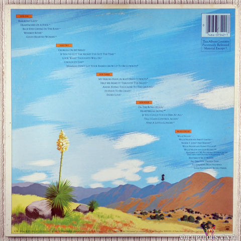 Willie Nelson ‎– Greatest Hits (& Some That Will Be) vinyl record back cover