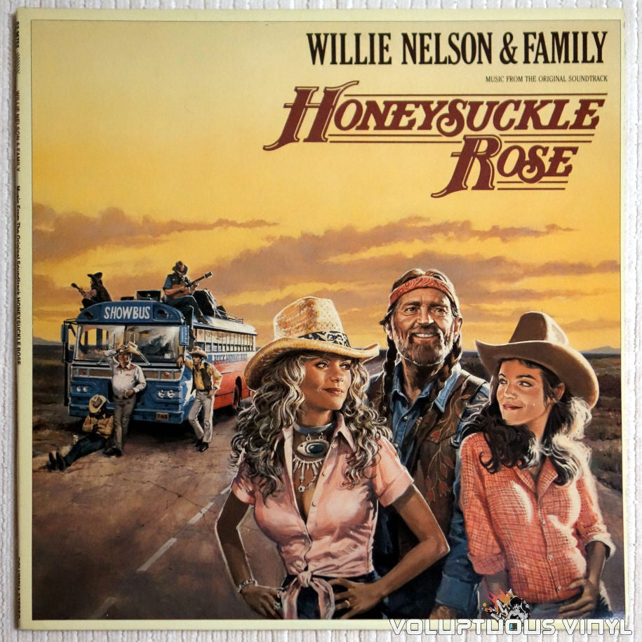 Willie Nelson & Family ‎– Honeysuckle Rose - Vinyl Record - Front Cover
