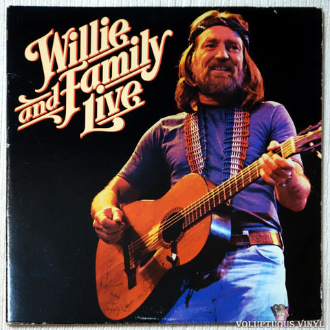 Willie Nelson – Willie And Family Live vinyl record front cover