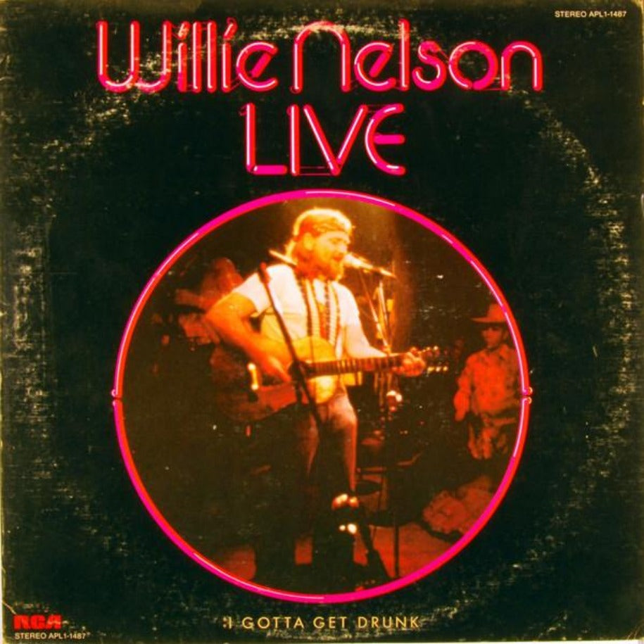 Willie Nelson ‎– Willie Nelson Live vinyl record front cover