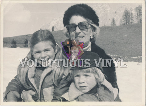 Wilma Moitzi (Mother Of Marisa Mell) Winter Outing Photograph ONE OF A KIND!