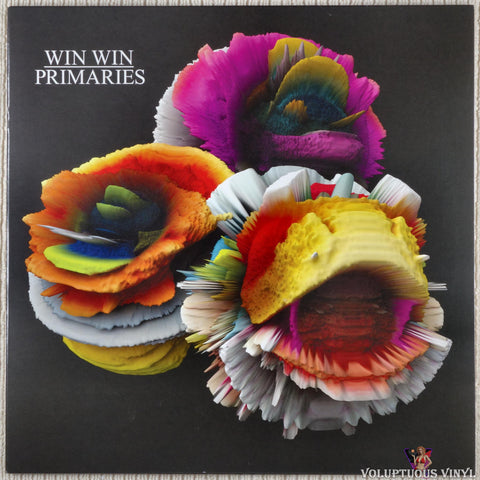 Win Win ‎– Primaries (2015) Black / Grey Marbled Vinyl, Canadian Press