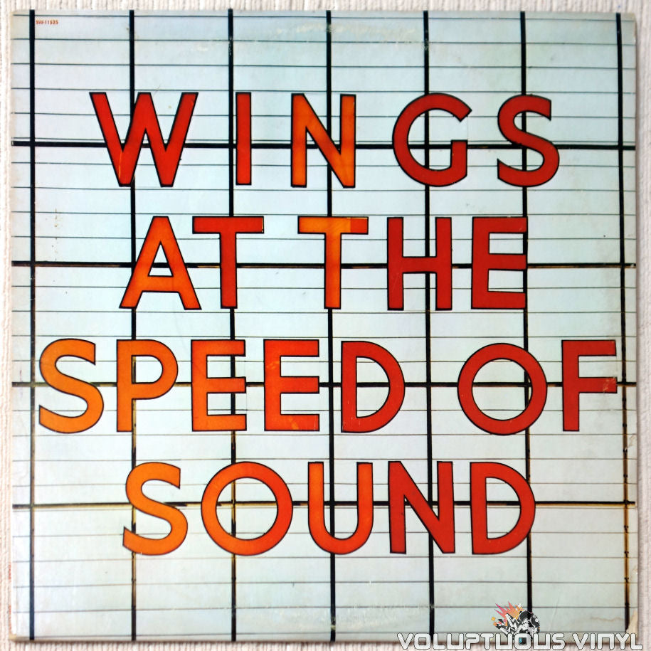 Wings ‎– At The Speed Of Sound vinyl record front cover