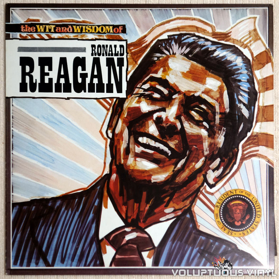 No Artist ‎– The Wit And Wisdom Of Ronald Reagan - Vinyl Record - Front Cover