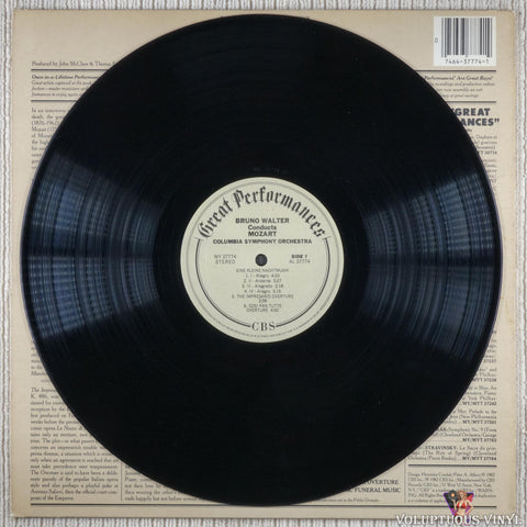 Wolfgang Amadeus Mozart, Bruno Walter, Columbia Symphony Orchestra ‎– Eine Kleine Nachtmusik vinyl record