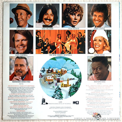Various ‎– The Wonderful World Of Christmas - Vinyl Record - Back Cover