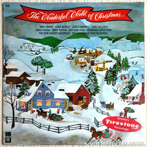Various ‎– The Wonderful World Of Christmas - Vinyl Record - Front Cover