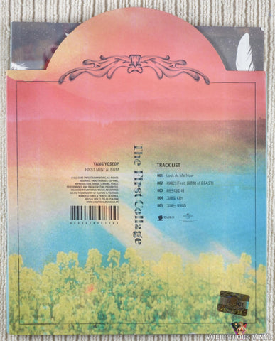 Yang Yoseop – The First Collage CD back cover