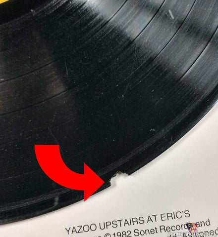 Yazoo ‎– Upstairs At Eric's vinyl record chip