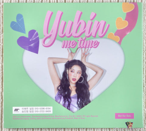 Yubin ‎– Yaya (Me Time) CD back cover