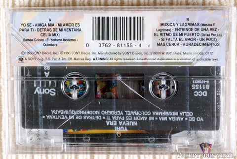 Yuri ‎– Nueva Era cassette tape back cover