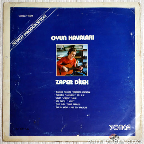 Zafer Dilek ‎– Oyun Havalari - Vinyl Record - Back Cover Turkish Beats