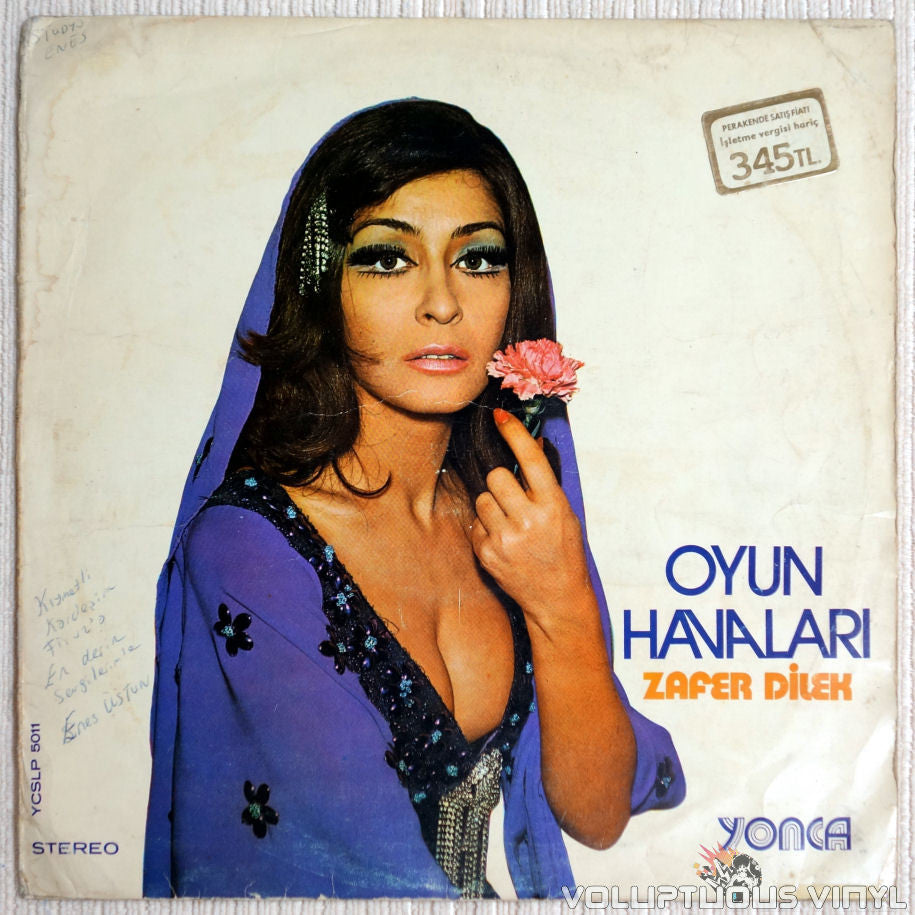 Zafer Dilek ‎– Oyun Havalari - Vinyl Record - Front Cover Turkish Beats
