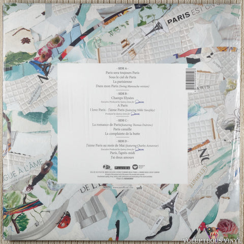 Zaz ‎– Paris vinyl record back cover