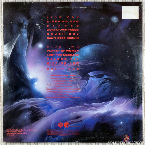 ZZ Top ‎– Afterburner vinyl record back cover